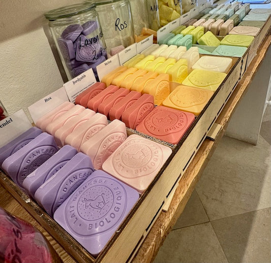 Ekologisk Åsnemjölktvål Verbena 110 g – Naturlig och Mild från Provence, Frankrike