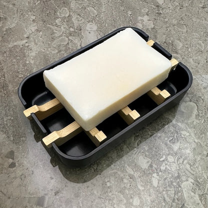 Svart Eko Tvålkopp – Naturlig Tvålkopp i Bambufiber & Majsstärkelse