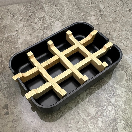 Svart Eko Tvålkopp – Naturlig Tvålkopp i Bambufiber & Majsstärkelse (4-pack)