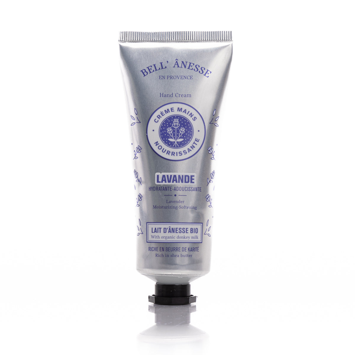 Handkräm med Ekologisk Åsnemjölk & Lavendel 75 ml – Närande & Mjukgörande