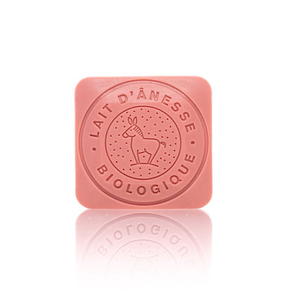 Ekologisk Åsnemjölktvål Jordgubb 110 g – Naturlig och Mild från Provence, Frankrike
