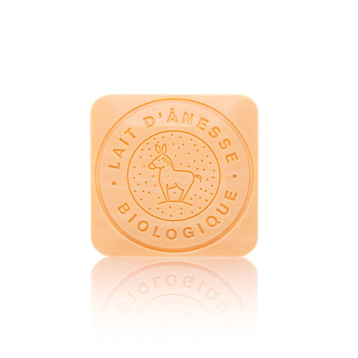 Ekologisk Åsnemjölktvål Melon 110 g – Naturlig och Mild från Provence, Frankrike (6-pack)