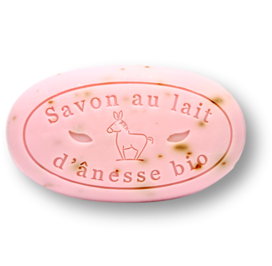 Premium Lyxtvål Med  Ekologisk Åsnamjölk - Rosenblad